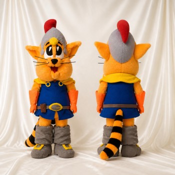 Cat Knight Mascot Costume Full Body for Adults School Events