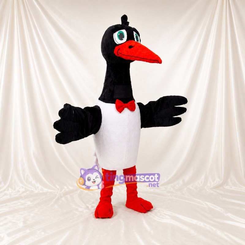 Construction Goose Mascot Costume Full Body for Adults School Events