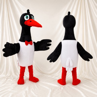 Construction Goose Mascot Costume Full Body for Adults School Events