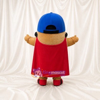 Superhero Potato Mascot Costume Full Body for Adults School Events