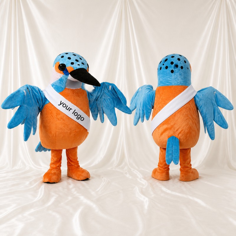 Kingfisher Mascot Costume Full Body for Adults School Events