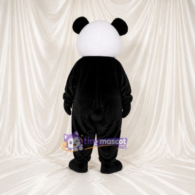 Black Panda Mascot Costume Full Body for Adults School Events