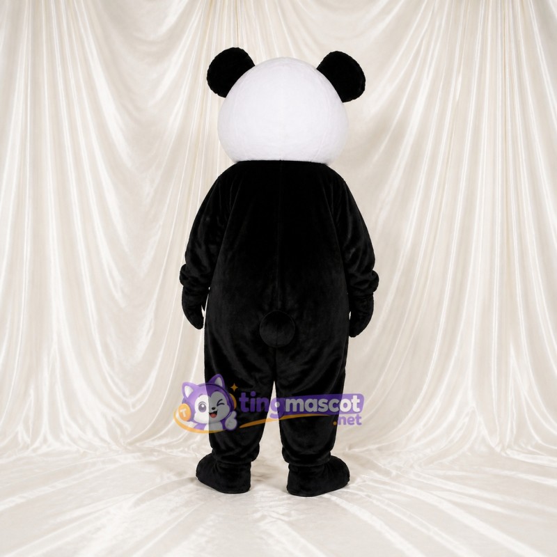 Black Panda Mascot Costume Full Body for Adults School Events