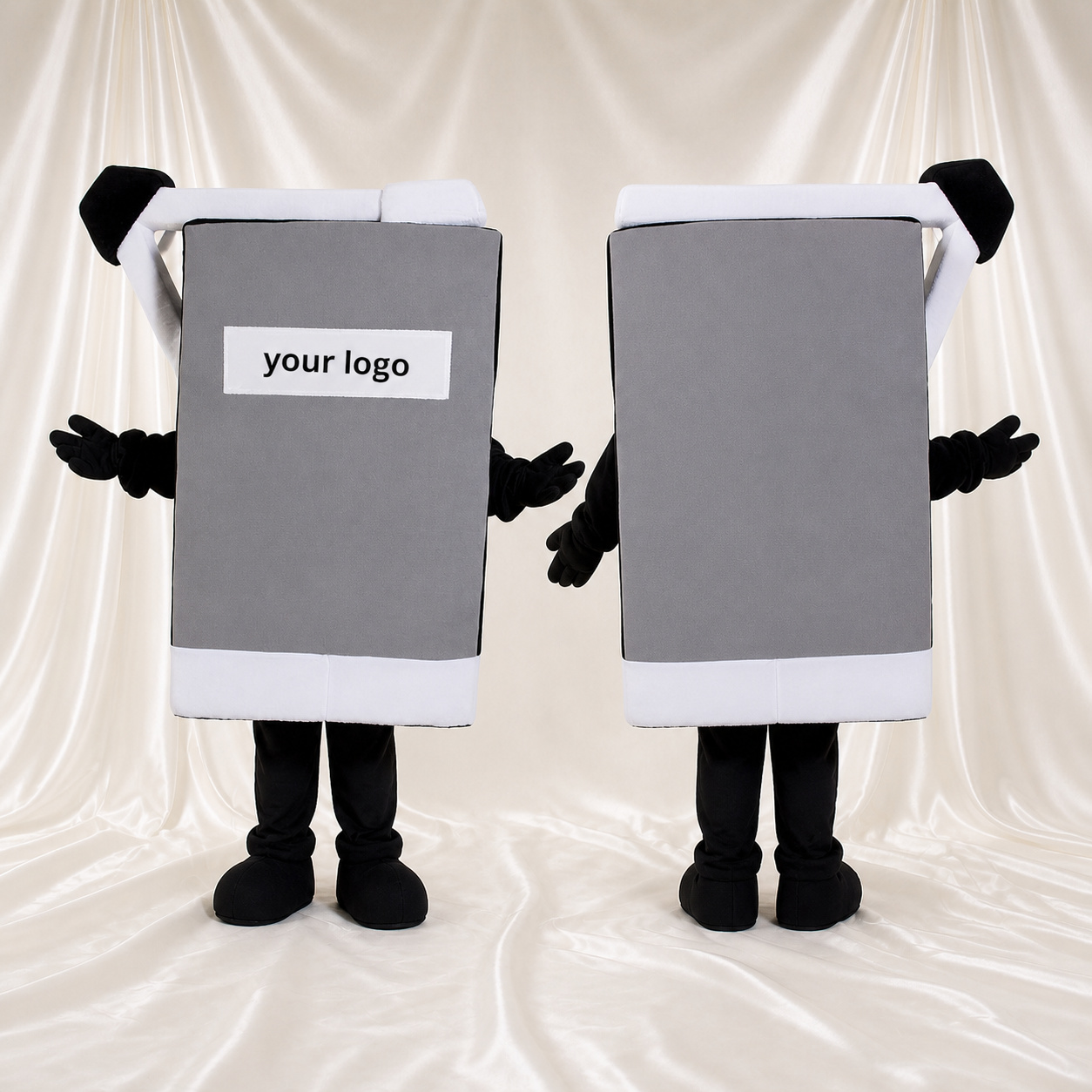 Smartphone gris Costume de mascotte intégral pour adultes Promotions Smartphone gris Costume de mascotte intégral pour adultes Promotions
