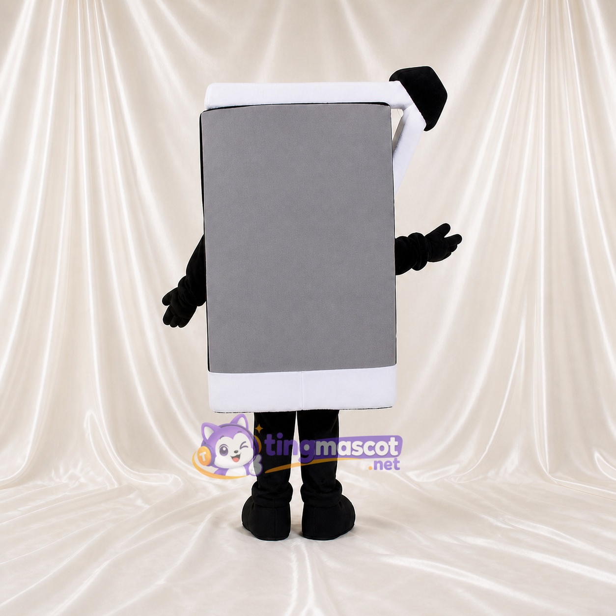 Smartphone gris Costume de mascotte intégral pour adultes Promotions Smartphone gris Costume de mascotte intégral pour adultes Promotions