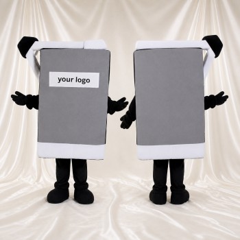 Smartphone gris Costume de mascotte intégral pour adultes Promotions