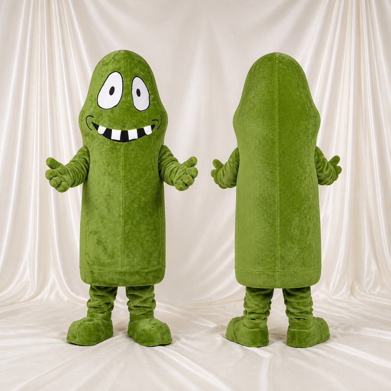 Pickle Monster Mascot Costume Full Body for Adults School Events