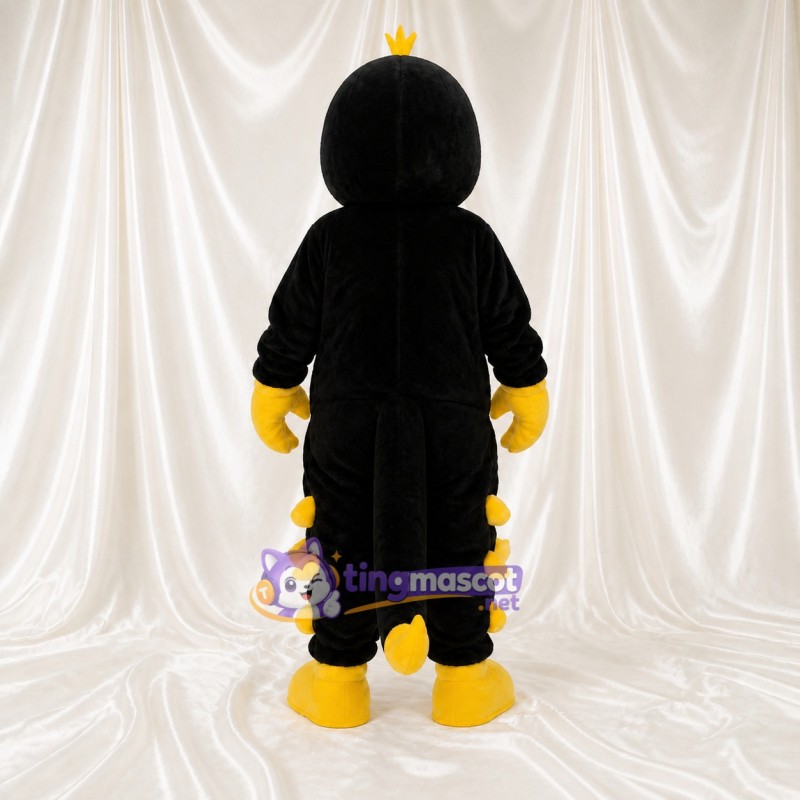 Black and Yellow Bird Mascot Costume Full Body for Adults School Events