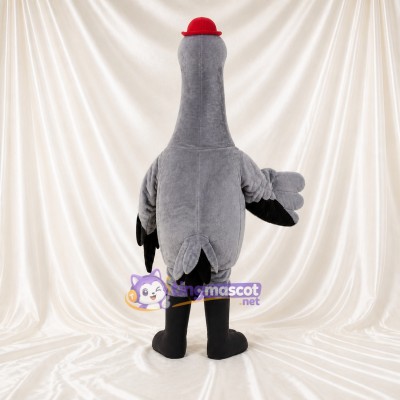 Crane Bird Mascot Costume Full Body for Adults School Events