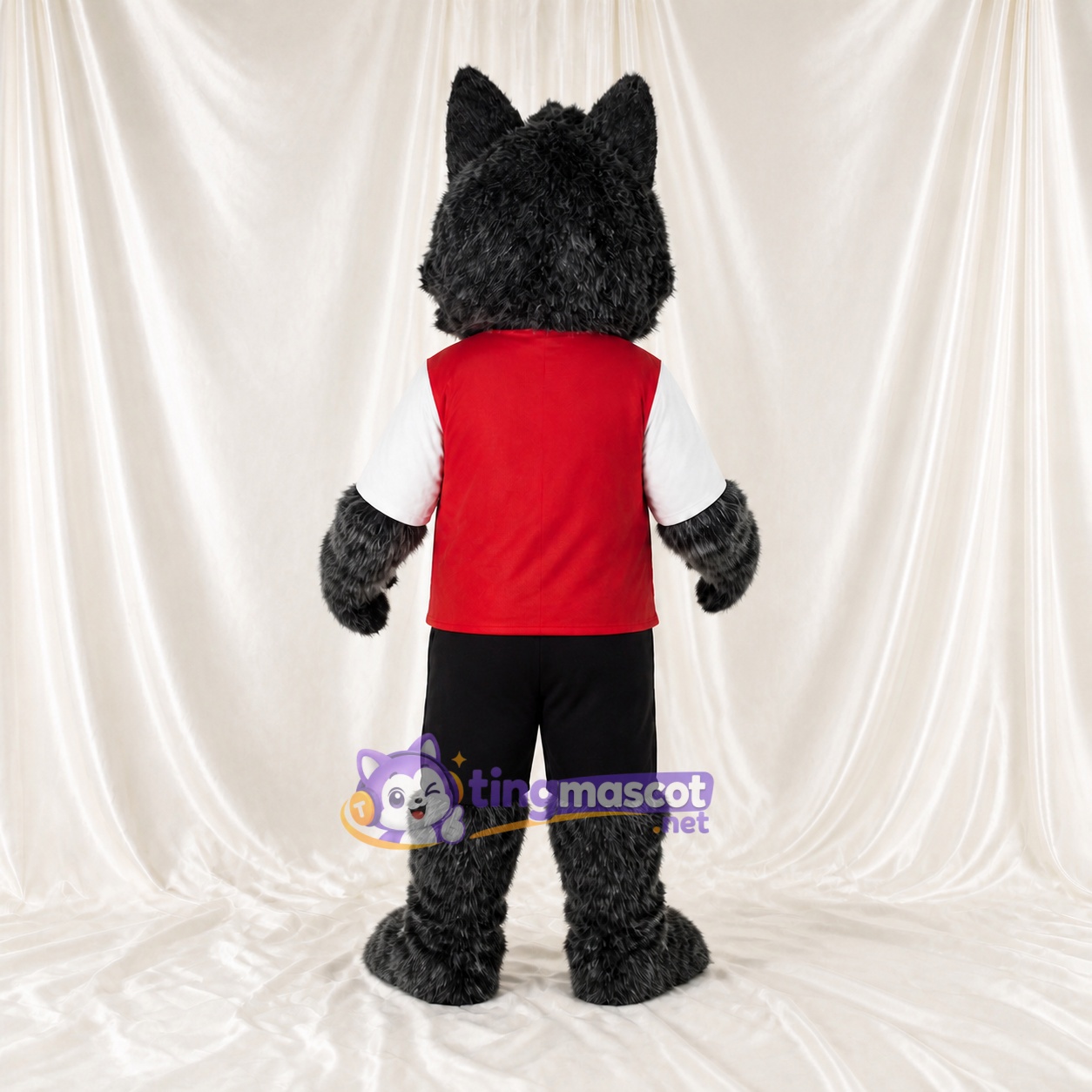 Grau Teamuniform Wolf Athlet Maskottchenkostüm Ganzkörper für Erwachsene Sportveranstaltungen Grau Teamuniform Wolf Athlet Maskottchenkostüm Ganzkörper für Erwachsene Sportveranstaltungen