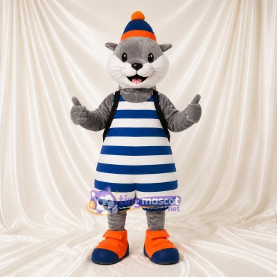 Otter Prisoner Mascot Costume Full Body for Adults Promotions