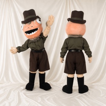 Monstre à Chapeau Haut de Forme Pêche Costume de mascotte intégral pour adultes Événements en Plein Air