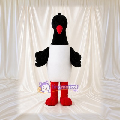 Black Crane Bird Mascot Costume Full Body for Adults School Events