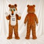 Construction Tiger Mascot Costume Full Body for Adults School Events