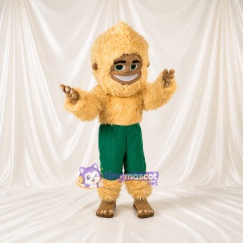 Beige Sloth Mascot Costume Full Body for Adults School Events