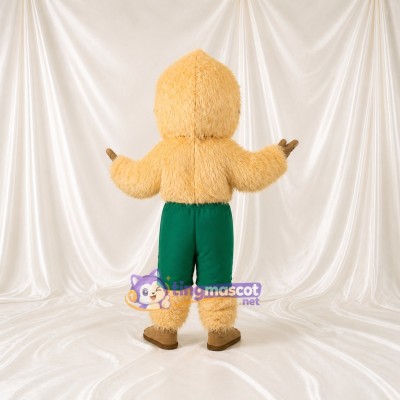 Beige Sloth Mascot Costume Full Body for Adults School Events