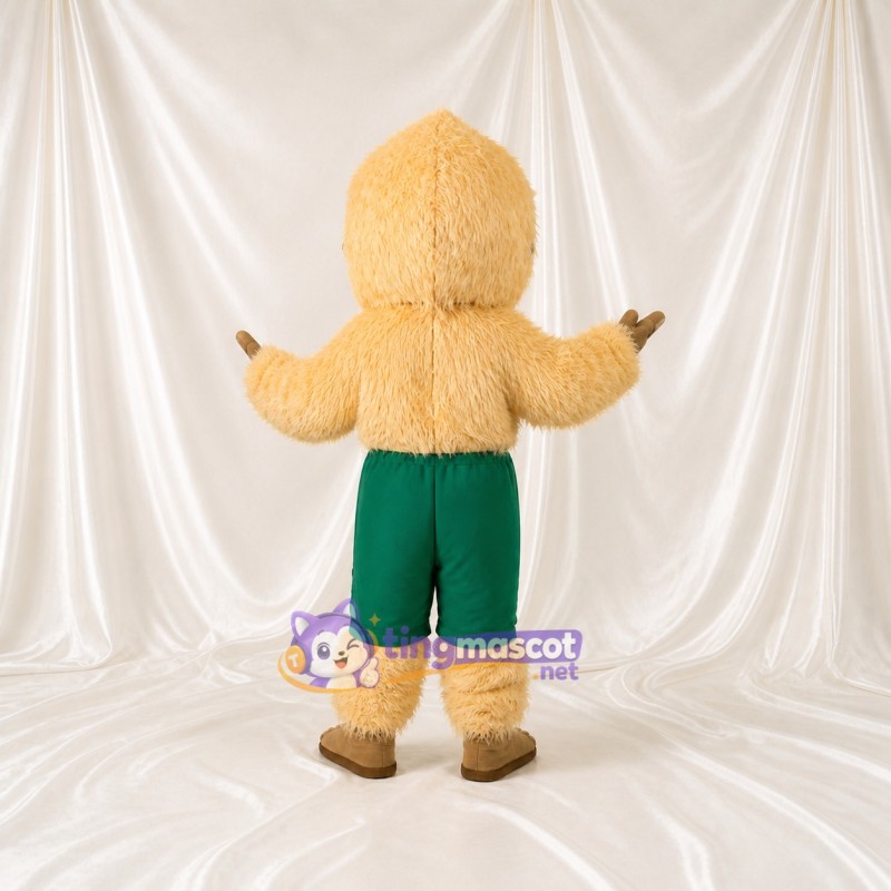 Beige Sloth Mascot Costume Full Body for Adults School Events