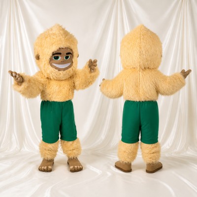 Beige Sloth Mascot Costume Full Body for Adults School Events