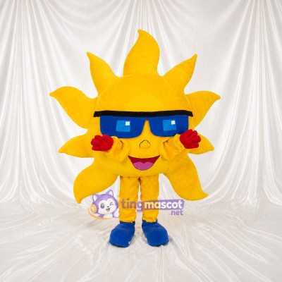 Sculpted Fantasy Sun Character Mascot Costume Full Body for Adults School Events