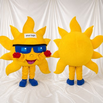 Personnage du Soleil Sculpté Fantastique Costume de mascotte intégral pour adultes Événements scolaires