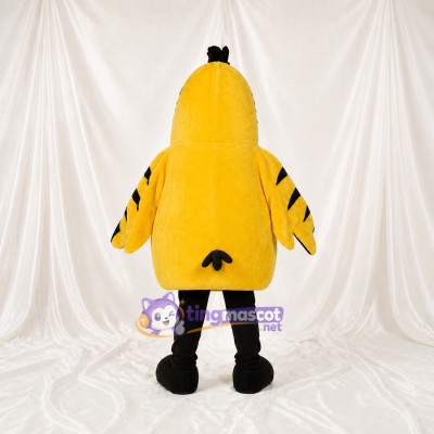 Yellow Bird Mascot Costume Full Body for Adults School Events