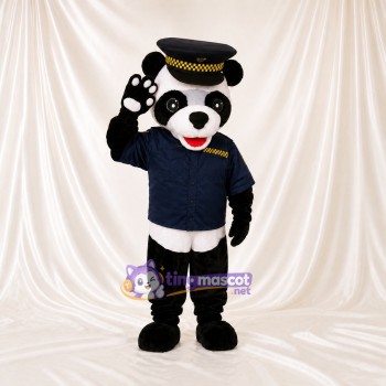 Panda Pilot Mascot Costume Full Body for Adults Promotions