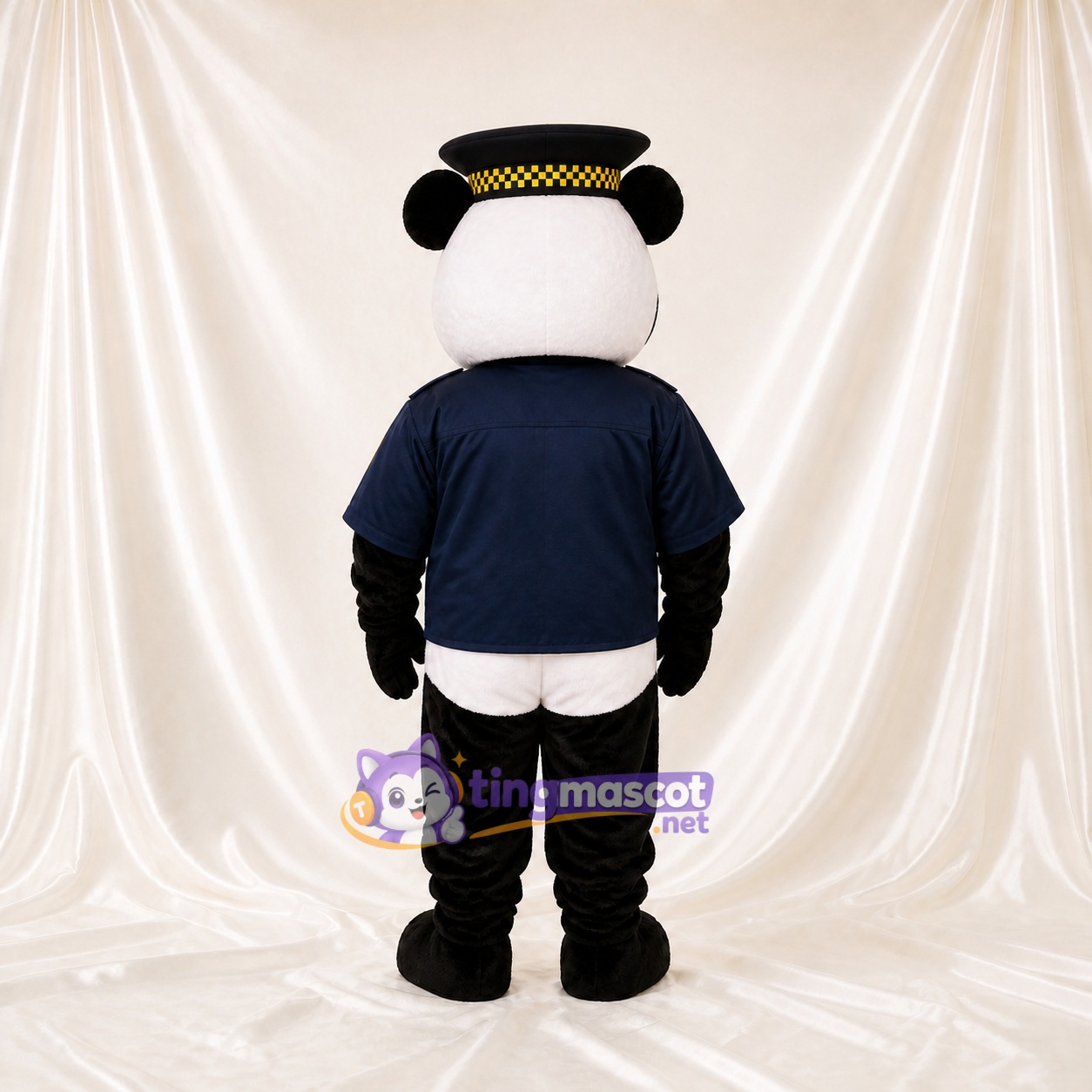 Panda Pilot Mascot Costume Full Body for Adults Promotions Panda Pilot Mascot Costume Full Body for Adults Promotions