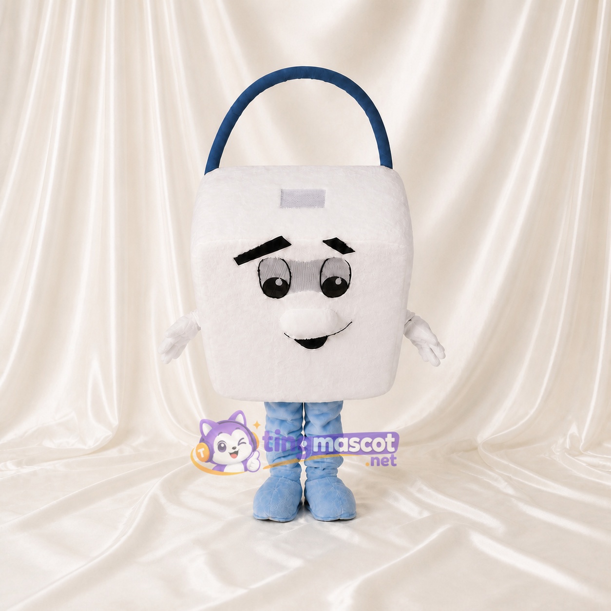 Sac de Courses Blanc Costume de mascotte intégral pour adultes Promotions Sac de Courses Blanc Costume de mascotte intégral pour adultes Promotions