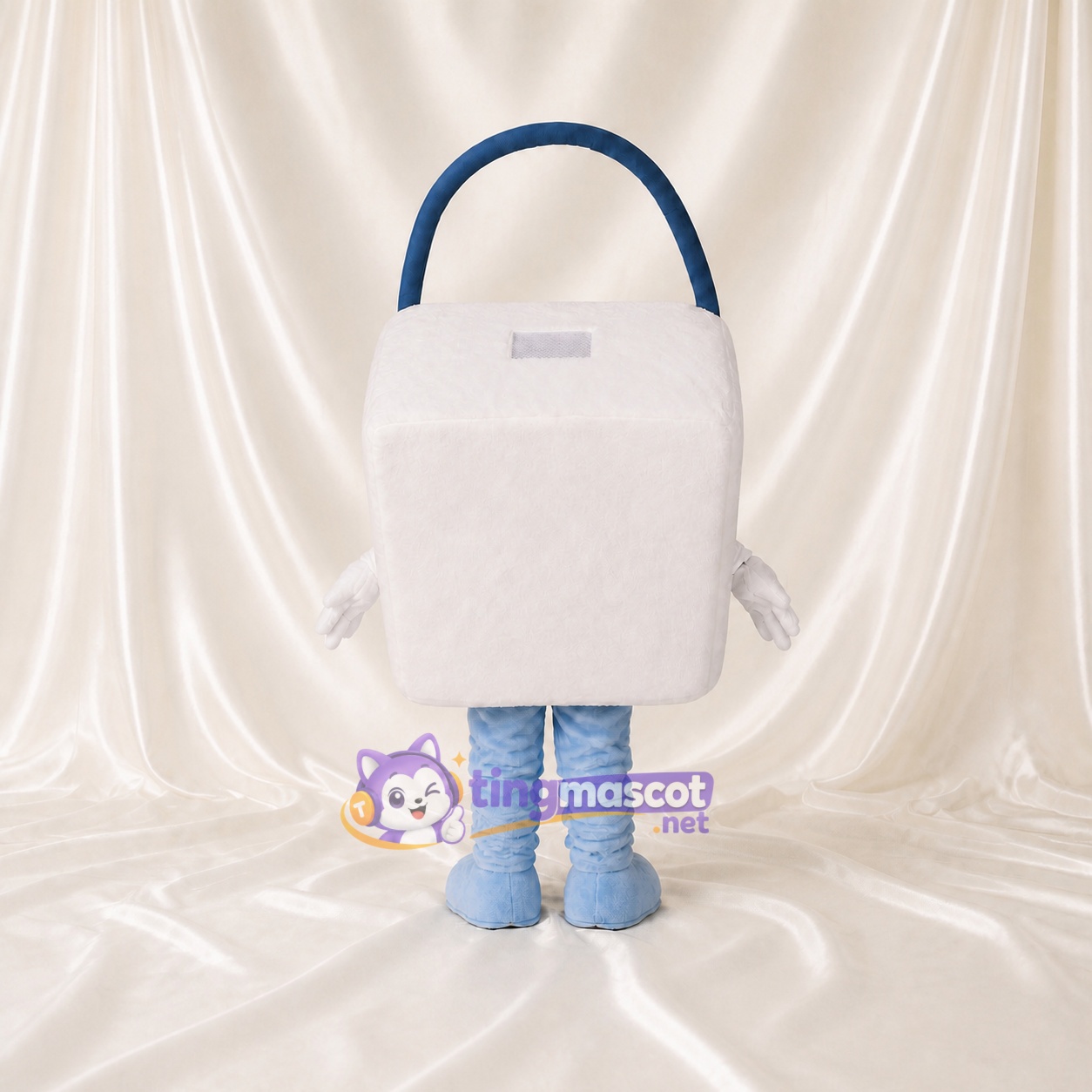 Sac de Courses Blanc Costume de mascotte intégral pour adultes Promotions Sac de Courses Blanc Costume de mascotte intégral pour adultes Promotions