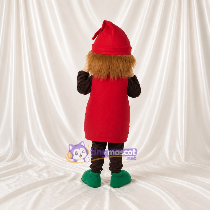 Sculpted Fantasy Gnome Mascot Costume Full Body for Adults School Events