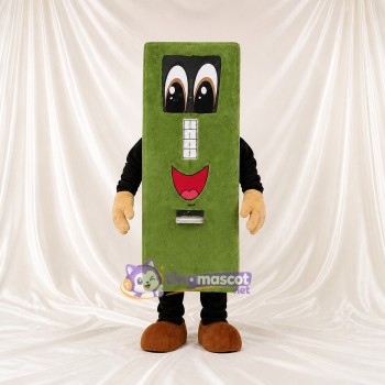 Distributeur automatique vert Costume de mascotte intégral pour adultes Promotions