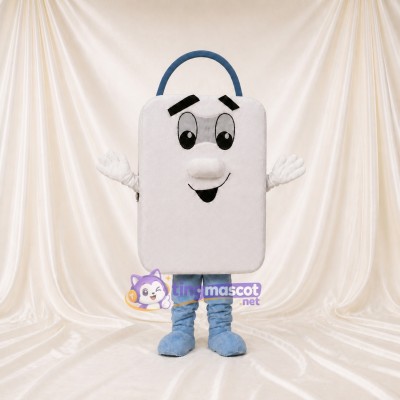 Front Bold Shopping Bag Mascot Costume Full Body for Adults Promotions