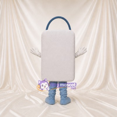 Front Bold Shopping Bag Mascot Costume Full Body for Adults Promotions