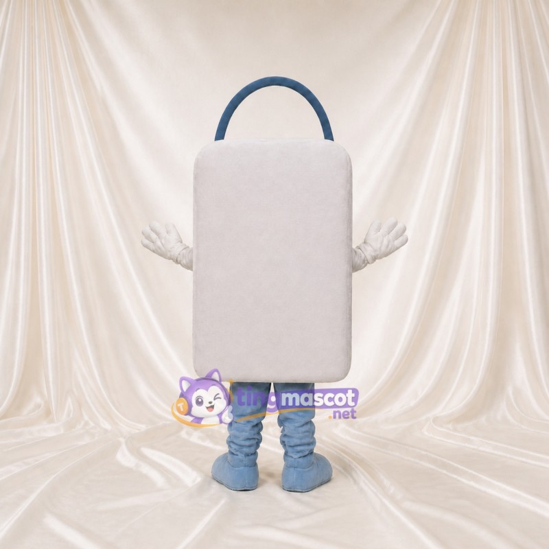 Front Bold Shopping Bag Mascot Costume Full Body for Adults Promotions
