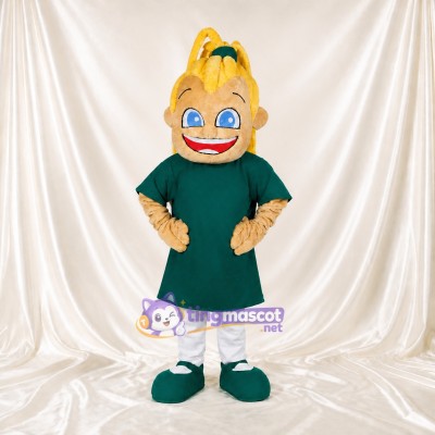 Cartoon Woman Mascot Costume Full Body for Adults School Events