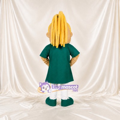 Cartoon Woman Mascot Costume Full Body for Adults School Events
