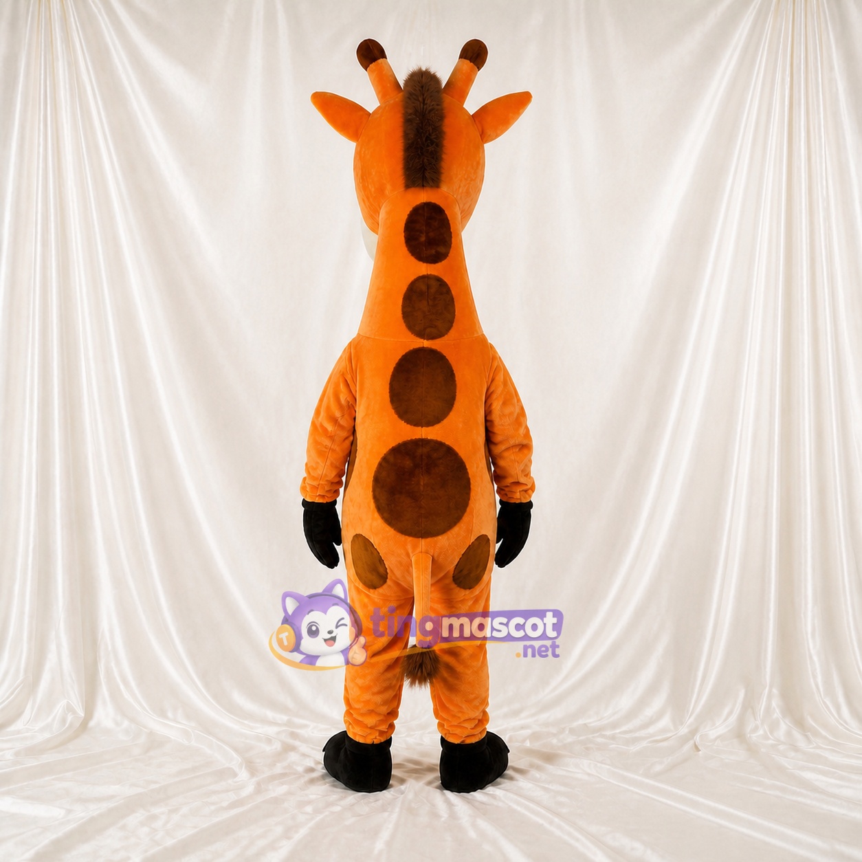 Baue Giraffe Maskottchenkostüm Ganzkörper für Erwachsene Schulveranstaltungen Baue Giraffe Maskottchenkostüm Ganzkörper für Erwachsene Schulveranstaltungen