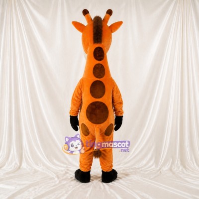 Construction Giraffe Mascot Costume Full Body for Adults School Events