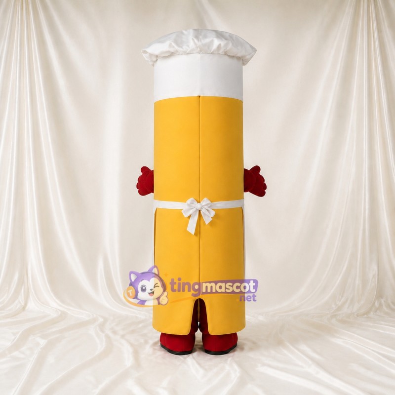 Chef Cylinder Mascot Costume Full Body for Adults Promotions