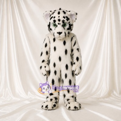 Léopard des Neiges Costume de mascotte intégral pour adultes Événements scolaires