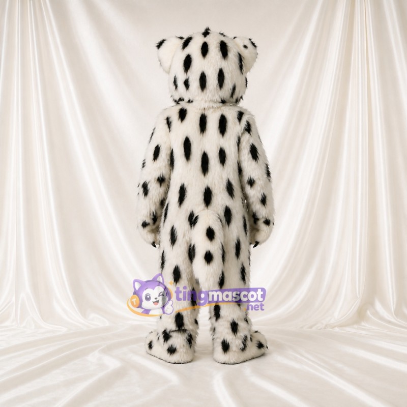 Léopard des Neiges Costume de mascotte intégral pour adultes Événements scolaires