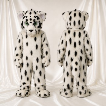 Léopard des Neiges Costume de mascotte intégral pour adultes Événements scolaires