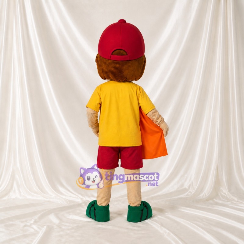 Superhero Boy Mascot Costume Full Body for Adults Schools
