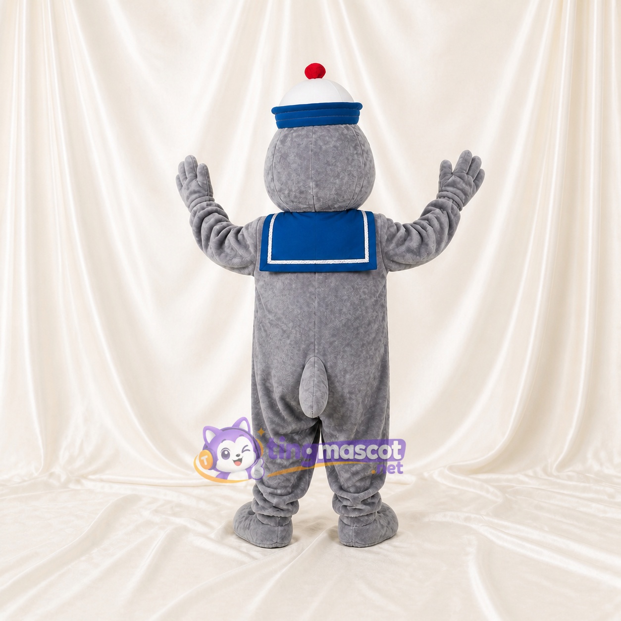Phoque marin gris Costume de mascotte intégral pour adultes Promotions Phoque marin gris Costume de mascotte intégral pour adultes Promotions