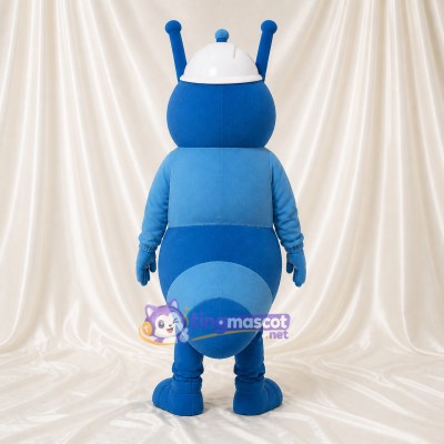 Blue Construction Ant Mascot Costume Full Body for Adults School Events