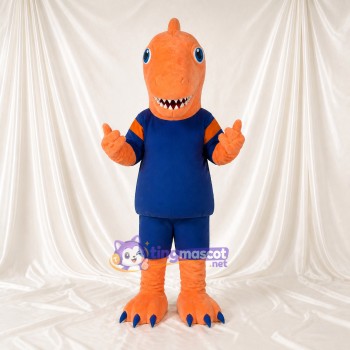 Athlète Dinosaure en Uniforme d'Équipe Costume de mascotte intégral pour adultes Événements sportifs