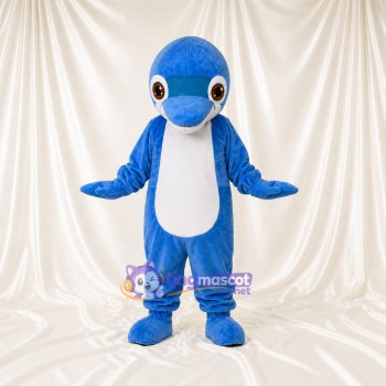 Dolphin Mascot Costume Full Body for Adults School Events