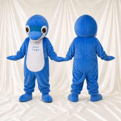 Dolphin Mascot Costume Full Body for Adults School Events