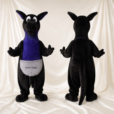 Construction Kangaroo Mascot Costume Full Body for Adults School Events