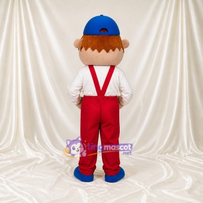 Mechanic Mascot Costume Full Body for Adults Promotions